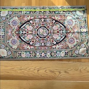 Embroidered rug